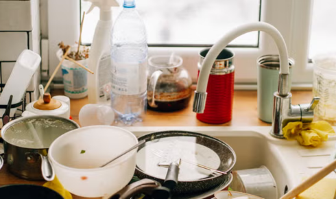 never leave the kitchen at night with a messy counter