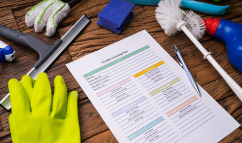 regular cleaning routine
